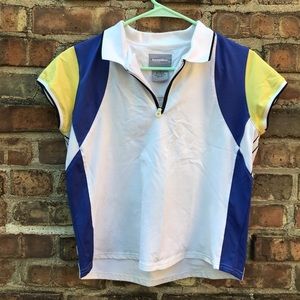 Cute tricolor athletic tee